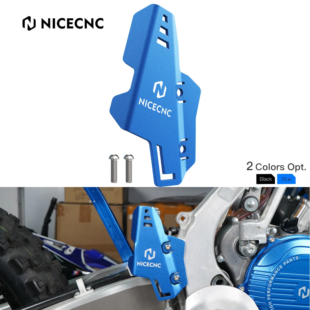 

NICECNC For Yamaha YZ125 YZ250 2009-2024 YZ250F 2009-2011 YZ450F YZ125X YZ250X WR250F WR450F Rear Brake Master Cylinder Guard