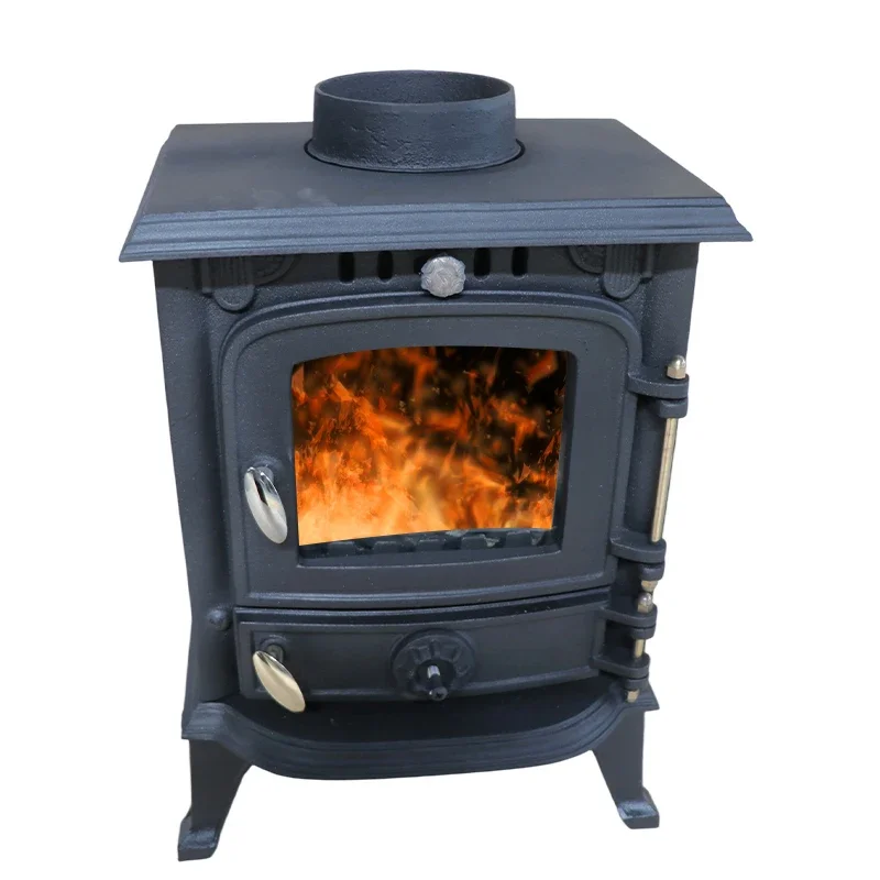 Freestanding Low Noise Heating Stove Fireplace for Guest Room and Office Fireplace