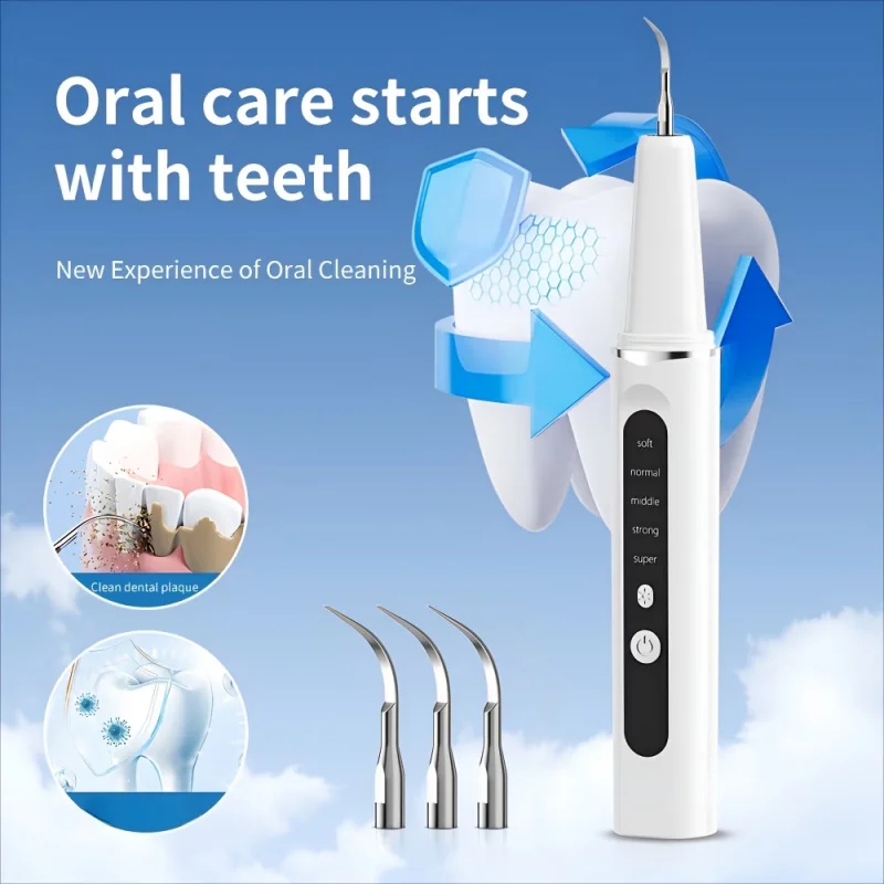 Dental Teeth Cleaning Kit Home Use Dental Scaler Electric Tooth Cleaner Teeth Cleaner for Oral Bacteria Removal