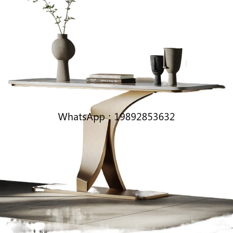 BB Light Luxury Entryway Table Villa Hotel Modern Simple Storage Rack Hallway Decorative Cabinet