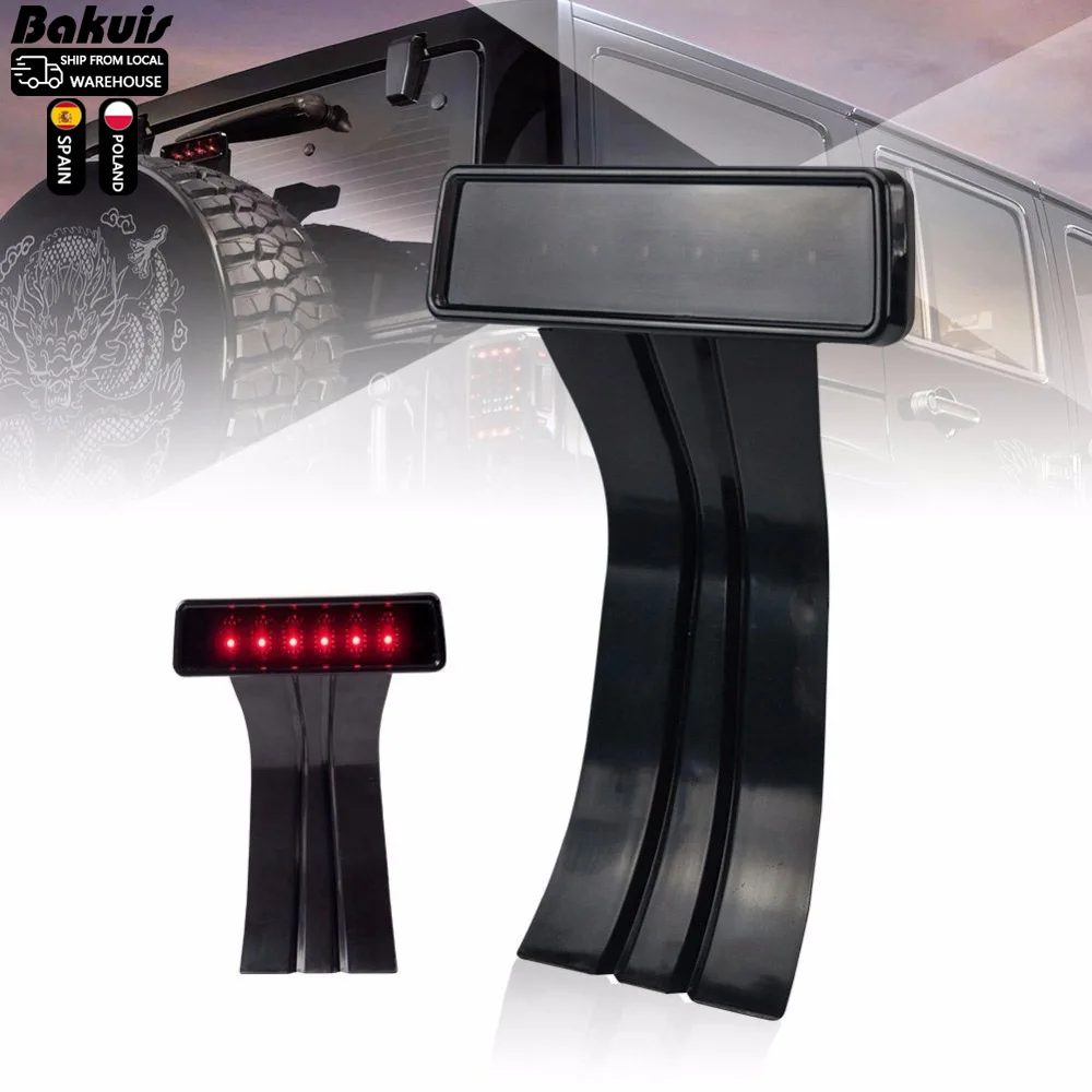 

Третья Задняя Тормозная лампа, задняя подставка для тормоза, задняя подставка для 07-16 Jeep Wrangler JK, прозрачная/Дымчатая линза