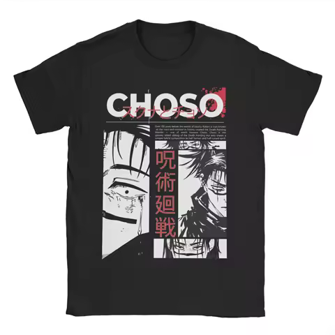 Jujutsu Kaisen Choso T-Shirt Men Women Anime Manga Cool Cotton Tees Crewneck Short Sleeve T Shirts Gift Idea Clothing