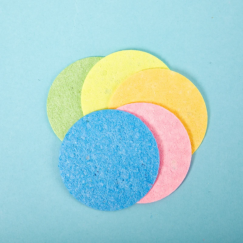 50/100 قطعة مضغوط السليلوز الطبيعي الوجه التطهير الإسفنج ماكياج إزالة القطن الوجه غسل فرشاة العناية بالبشرة أدوات #4