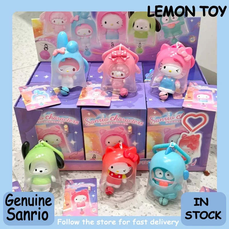 

Подлинные персонажи Sanrio Ghosts Appear Series слепая коробка милые подвесные украшения модная Коллекционная фигурка Kawaii подарок для девочек