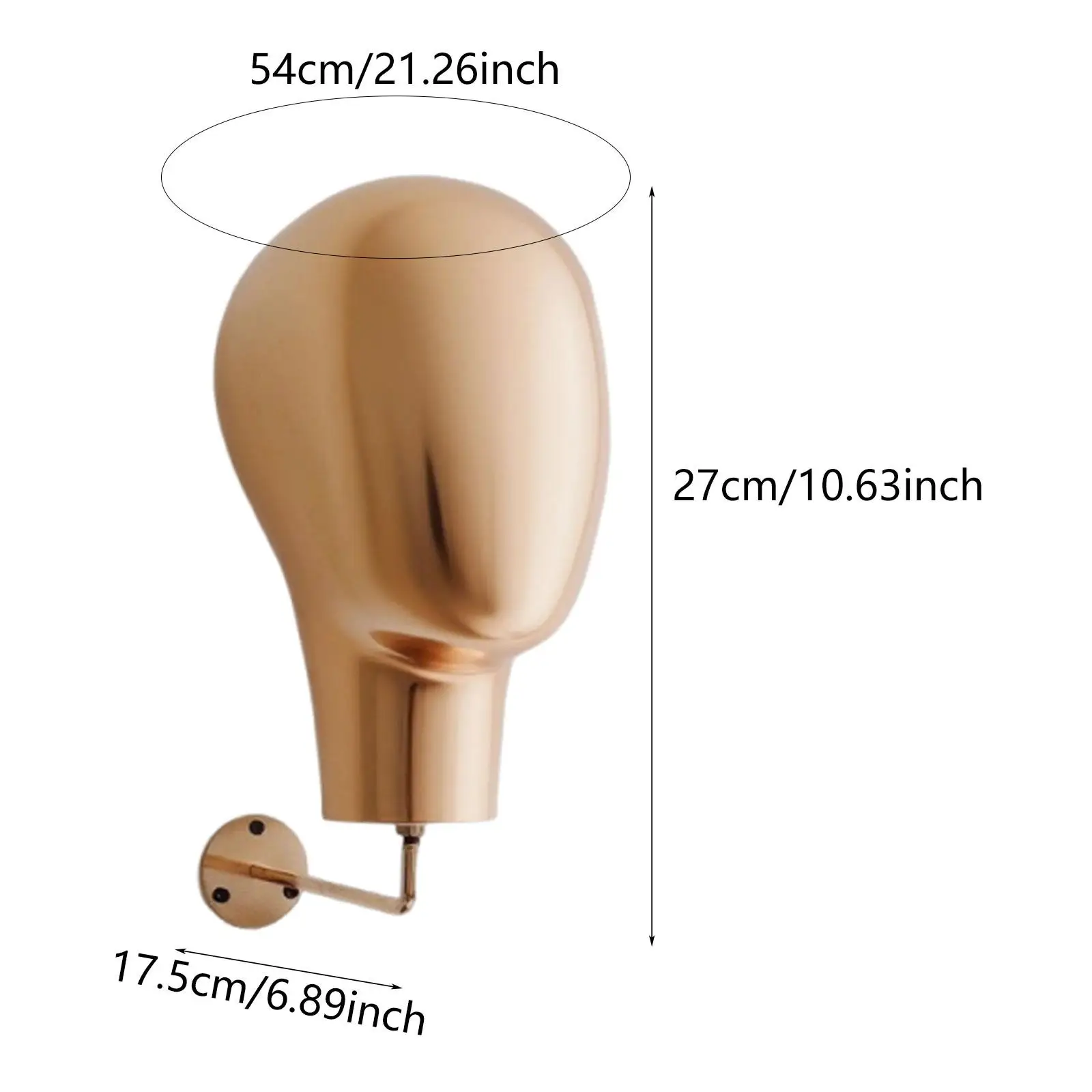 Wig Head Stand Mannequin Head Model Multifunctional Stylist Hat Holder for