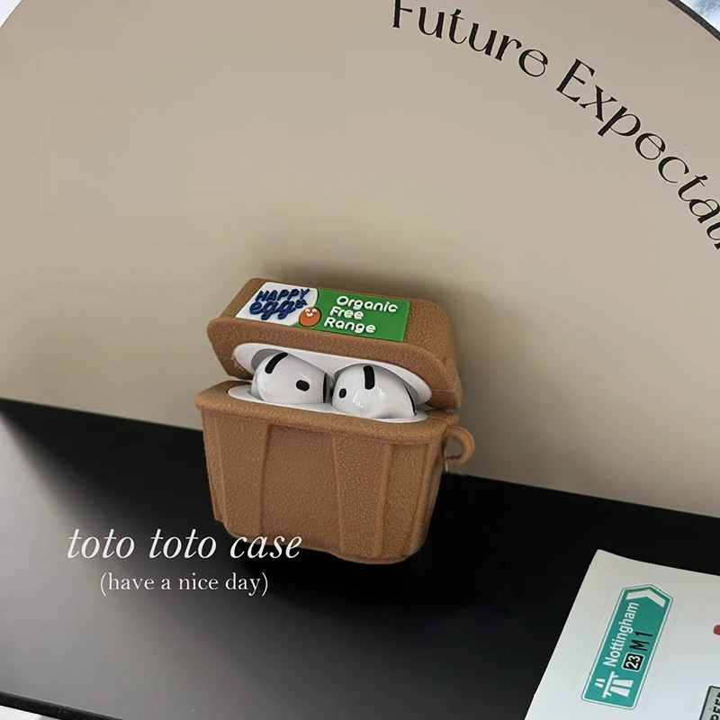 

For Huawei Freebuds 7i 6i 5i Pro3/4 SE2/3 4/5/6 FreeClip Case Cute 3D Cartoon Egg tray Hearphone Cover Protective Sleeve