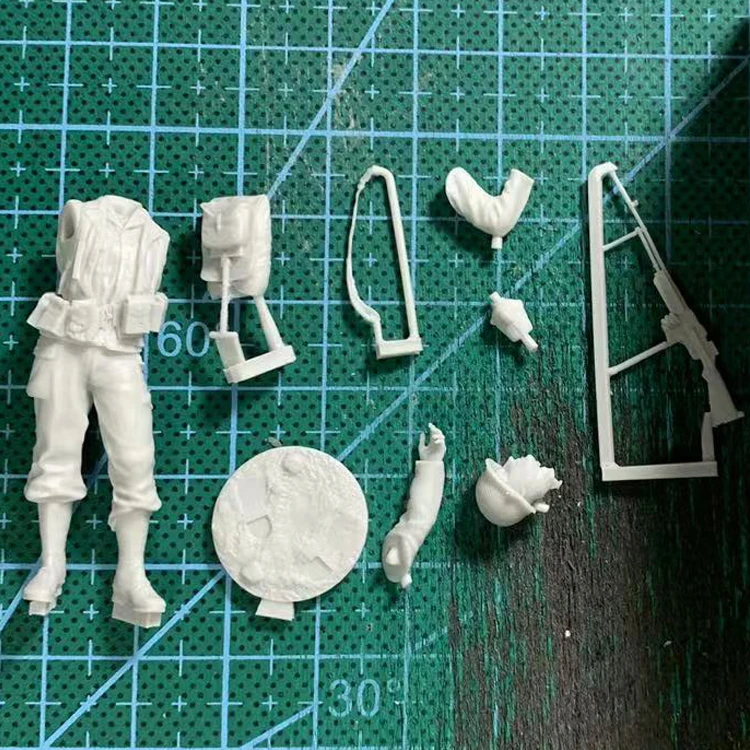 Figurine de Soldat GK en Résine, Kit Non Assemblé et Non Peint, Thème Militaire, WW2 Bar Gunner, 1/35