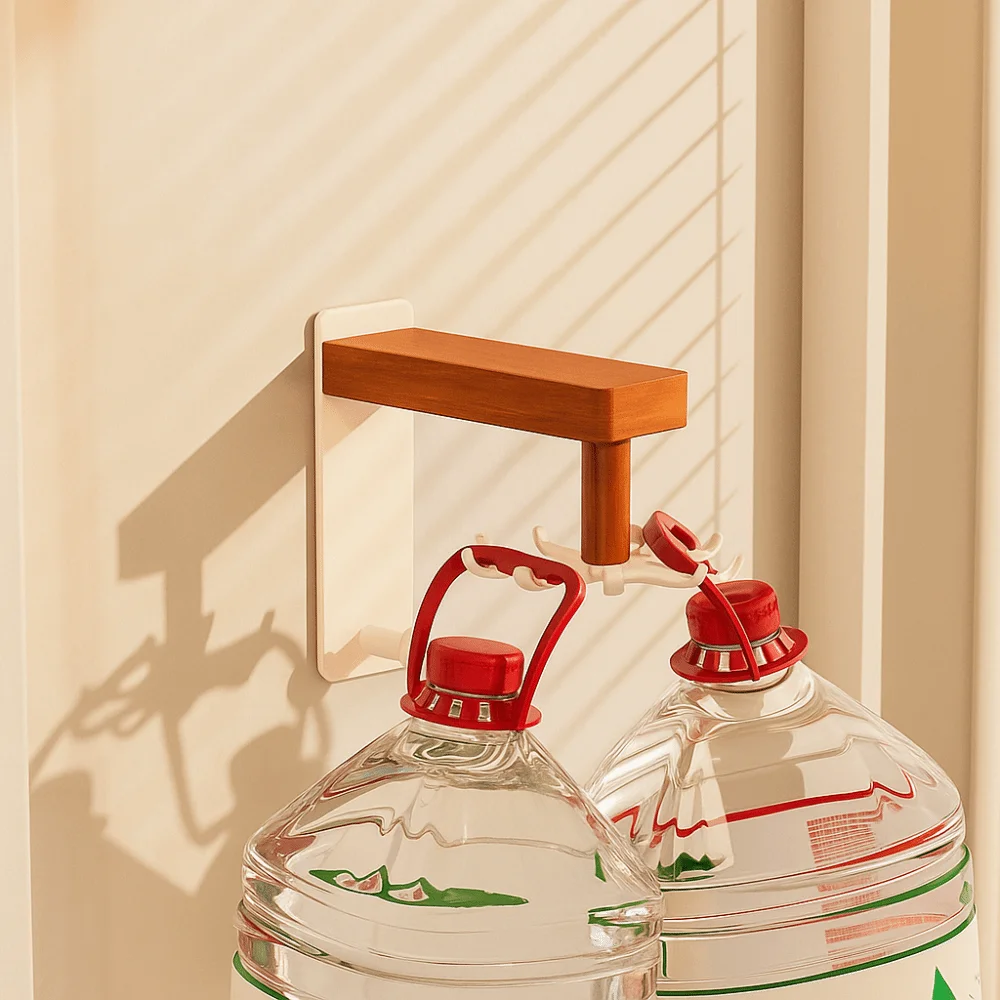 No Drilling Needed Rotating Kitchen Hook Rack 8-Claw Design Rotating Hook Multifunctional Utensil Organizer Wall-Mounted