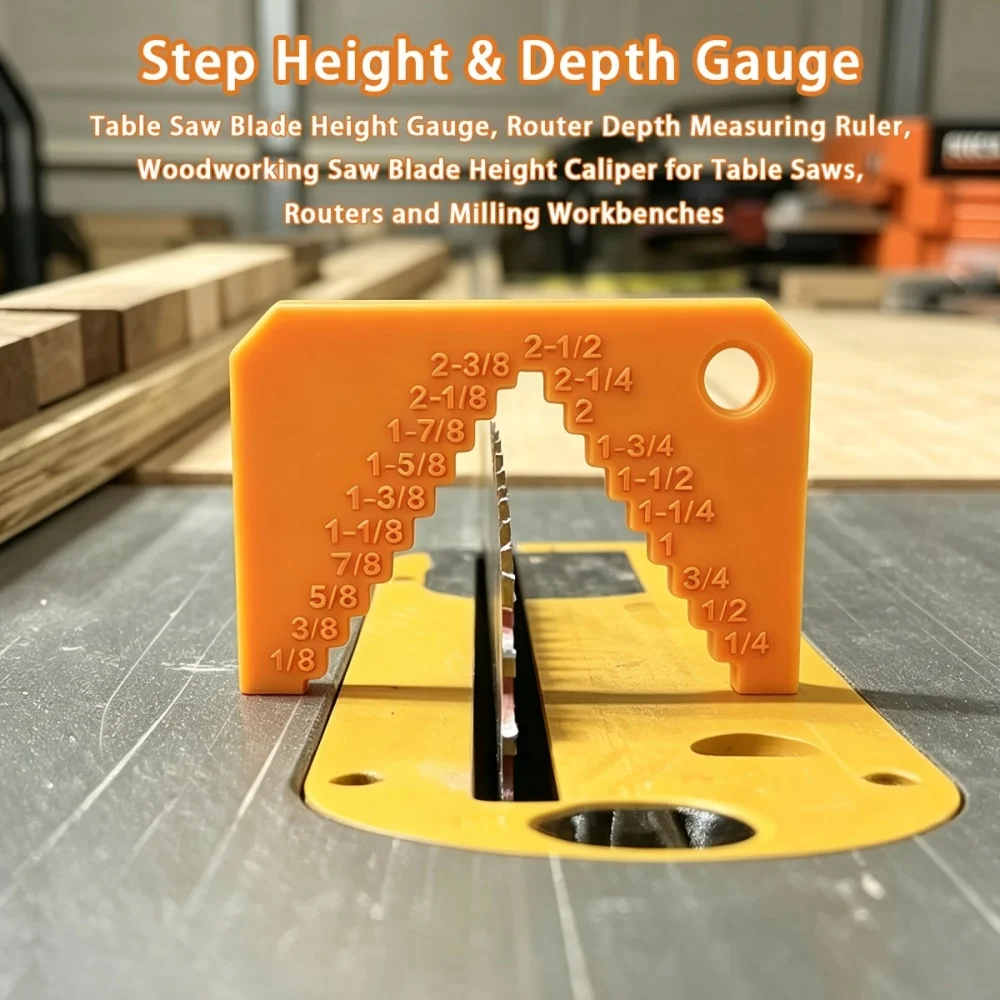 Large Woodworking Table Saw Depth Gauge Height Gauge Table Saw Blade Height Gauge Electric Wood Router Depth Measuring Ruler