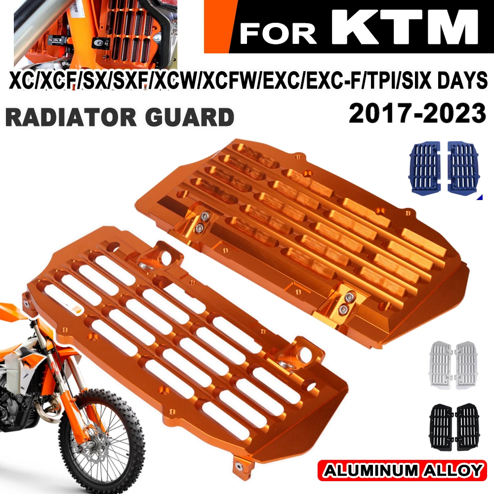 

Motocross Radiator Grill Guard Protector Cover For KTM XC XCF XCW XCFW SX SXF EXC EXCF Six Day TPI 125 250 350 450 500 2017-2023