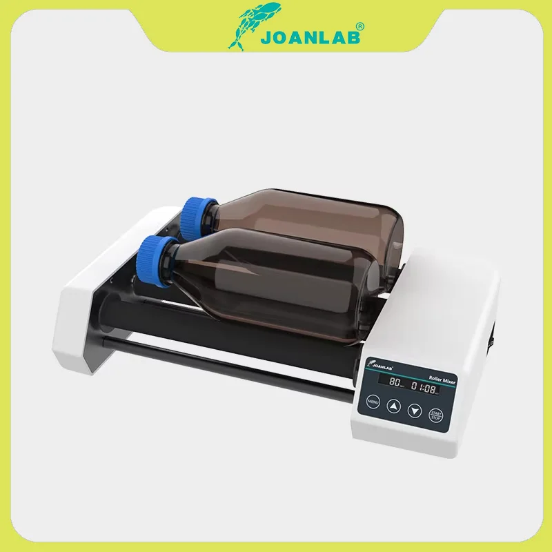 JOANLAB RM-4Max Horizontal Roller Mixer Laboratory Sample Blender 20~80rpm Digital Control Timer