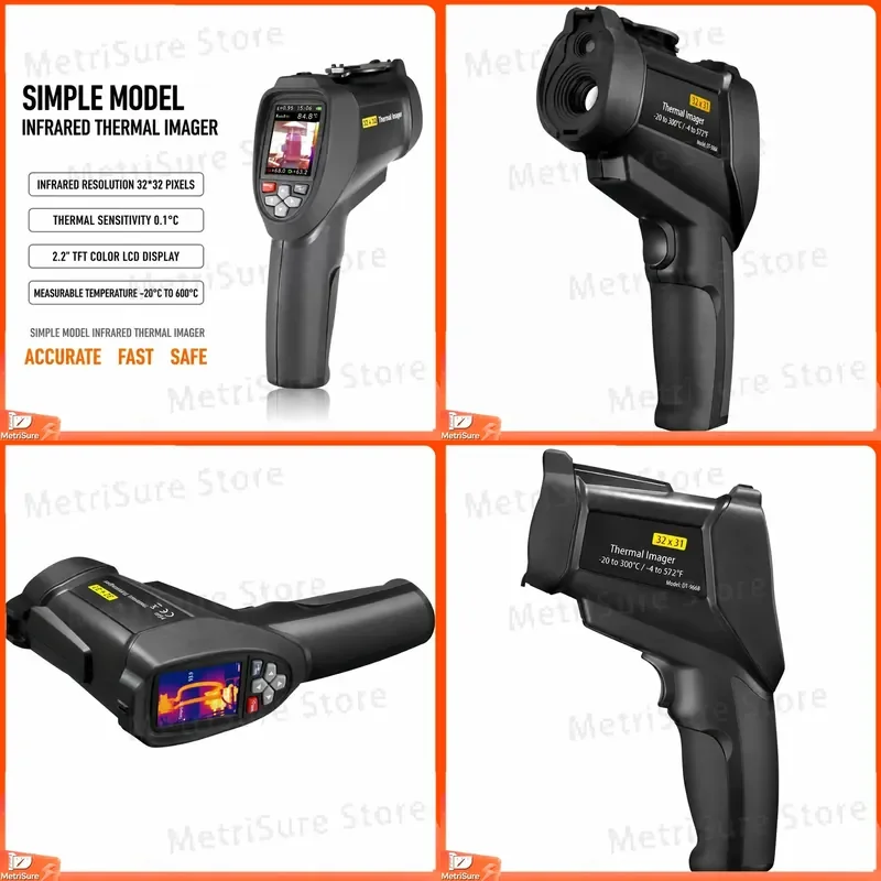 Thermal Imager Night Vision Camera Infrared Thermography Device for Electrical Inspection HVAC Maintenance Home