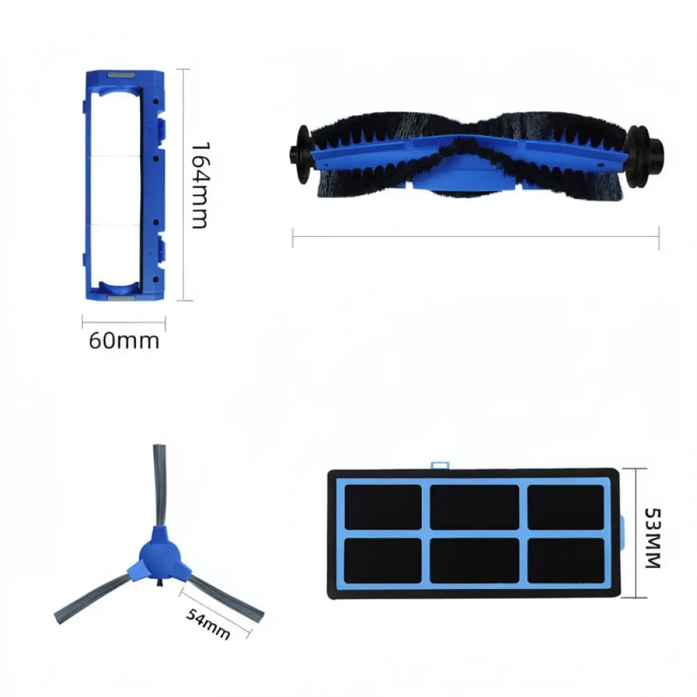 Replacement Maintenance Kit For Deenkee DK600 Robot Vacuum Main Brush Side Brush Filter Set Household Tools