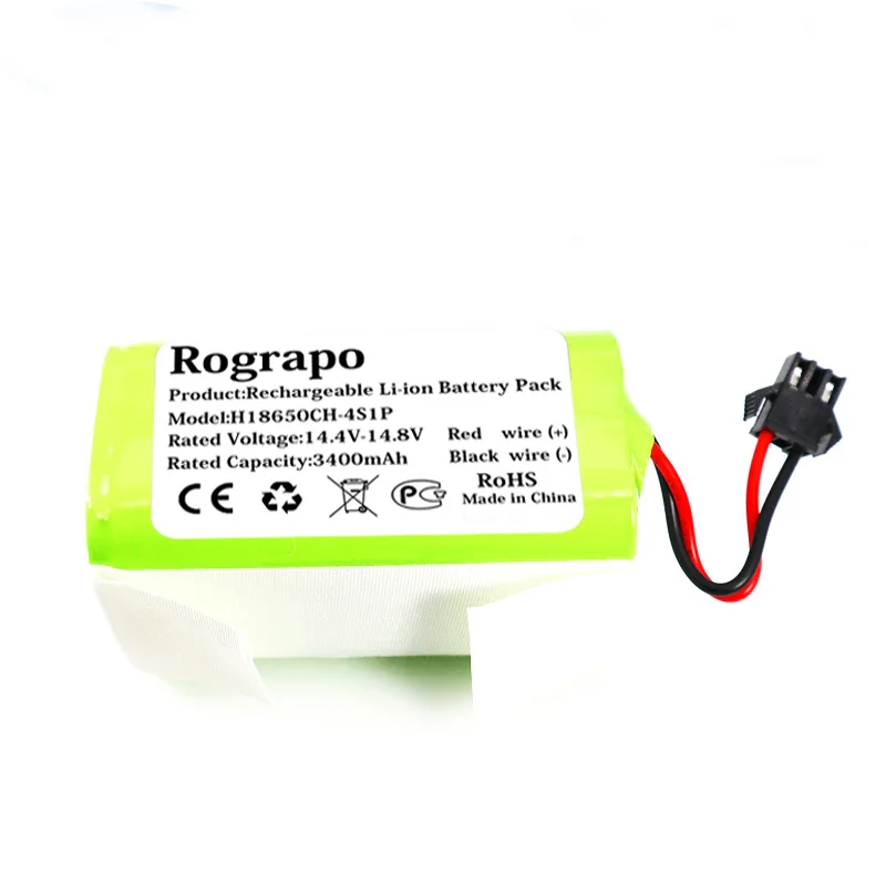 New 14.4V 3400mAh/2800mAh INR18650 4INR19/66 H18650CH-4S1P Li-ion Battery For Proscenic 850T Robot Vacuum Cleaner