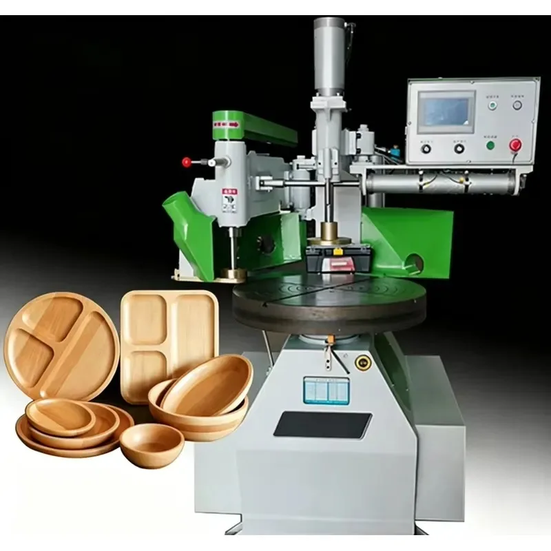 Semi-Automatic CNC Shaper & Router, Woodworking Profiling Machine for Round Wooden Cutting Boards