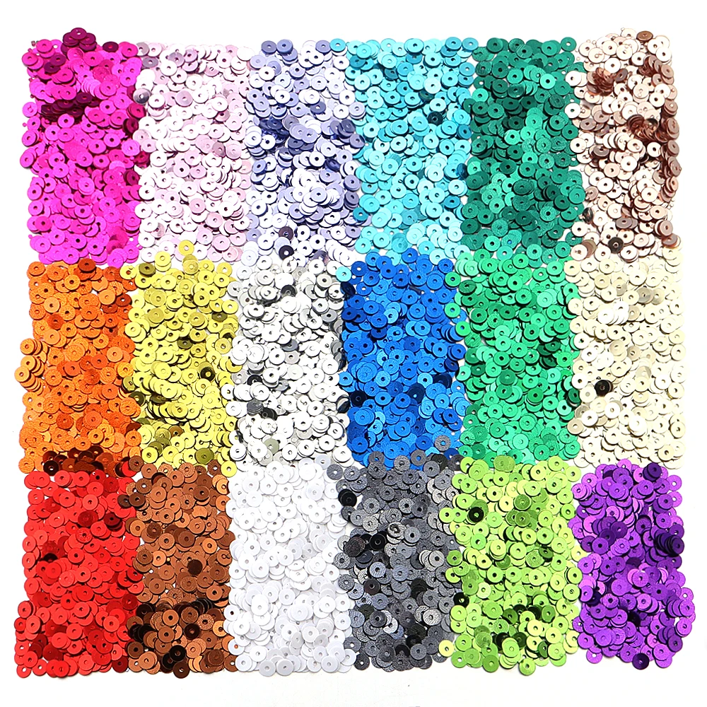 

20 г 4 мм блестки плоские круглые ПВХ свободные пайетки для рукоделия изготовление ювелирных изделий DIY одежда шитье украшения для дизайна ногтей