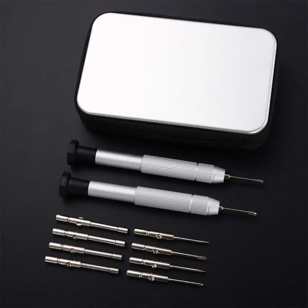 With Zipper Box Jewelry Repair Kit Watch Tiny Screws Sunglass Repair Tool Watch Repair Tool Glasses Screws Sets Glasses Screws