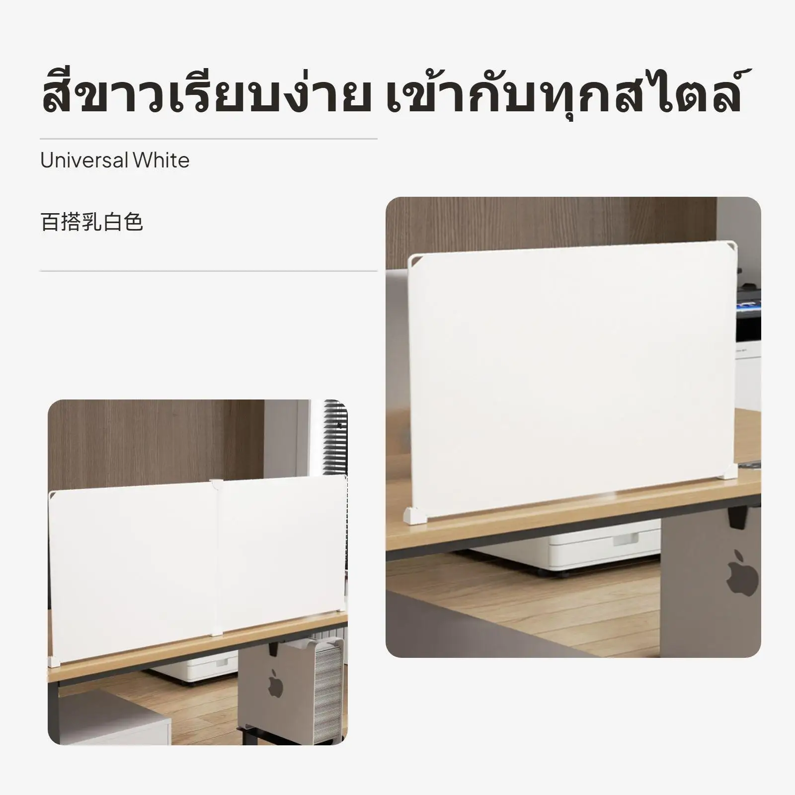 Plastic Desk Partition Privacy Screen Workstation Divider Bookcase Panel for Office and Classroom Workspace Separation