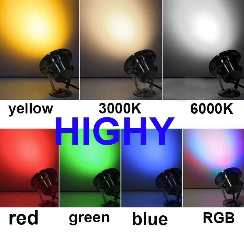 IP68 LED Underwater Light 3W 6W 9W 12W 18W 24W 36W RGB Night Lamp Outdoor Garden Swimming Pool Party Landscape DC 12V 24V
