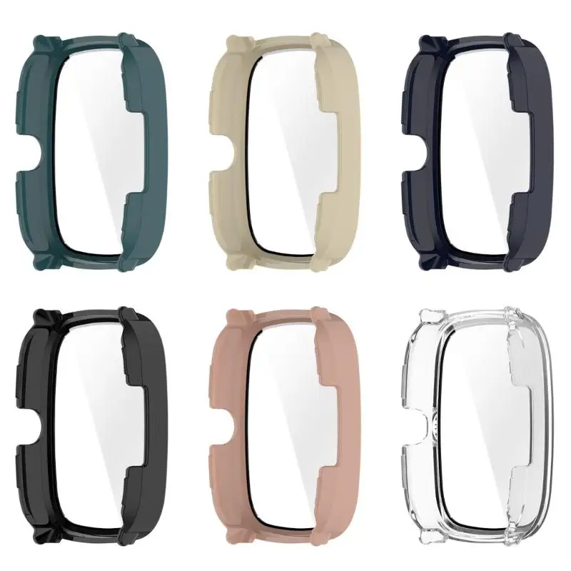 

Y1UB устойчивый к царапинам чехол для водостойкая защитная пленка для экрана рамка рамка для умных часов корпус ПК стекло