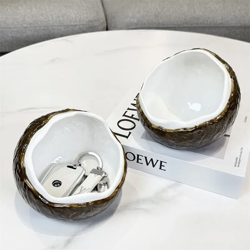 New coconut shell entrance hallway key storage living room shoe cabinet home decor ornament opening