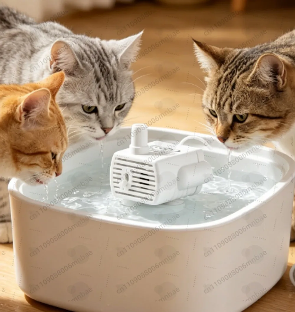 

JN-1020 Water Pump LED Light Pet Cat Water Fountain Accessories Replacement Cats Water Dispenser Filter Element Anti-Dry Boil