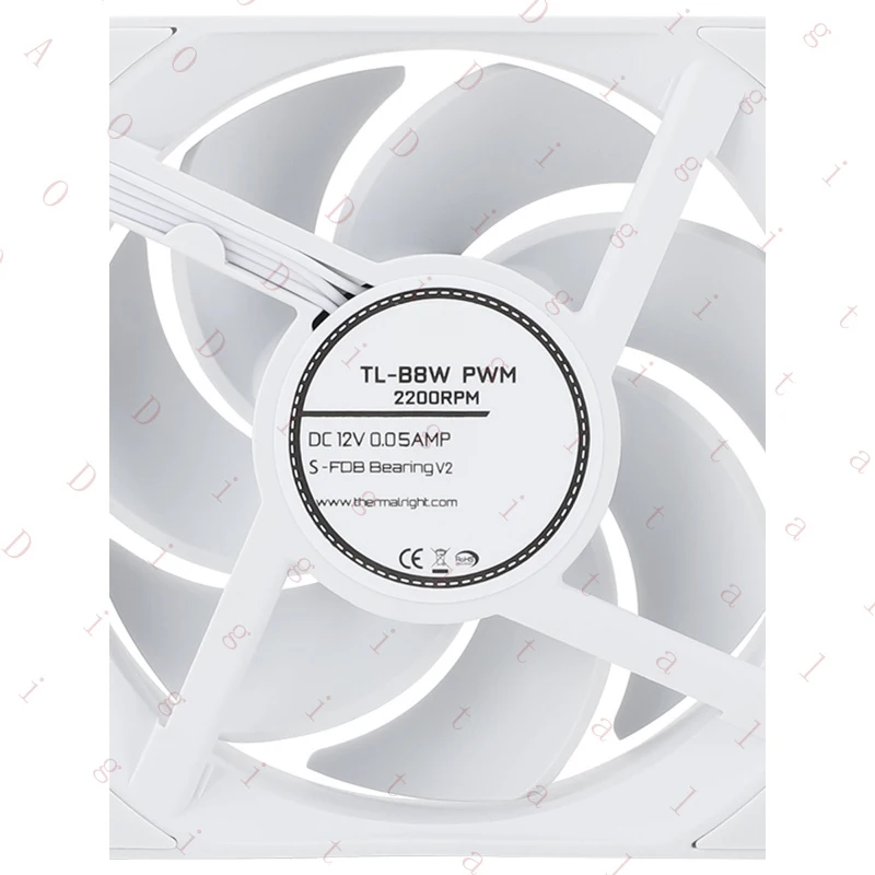 Thermalright TL-B8W 8cm case cooling fan 2200 RPM PWM performance fan