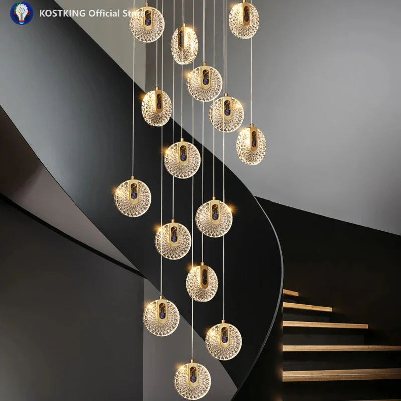 

Luxury Villa LED Chandelier Living Room Dining Lamp Modern Home Decoration Light Pendant Lighting Fixture High Quality HomeLight