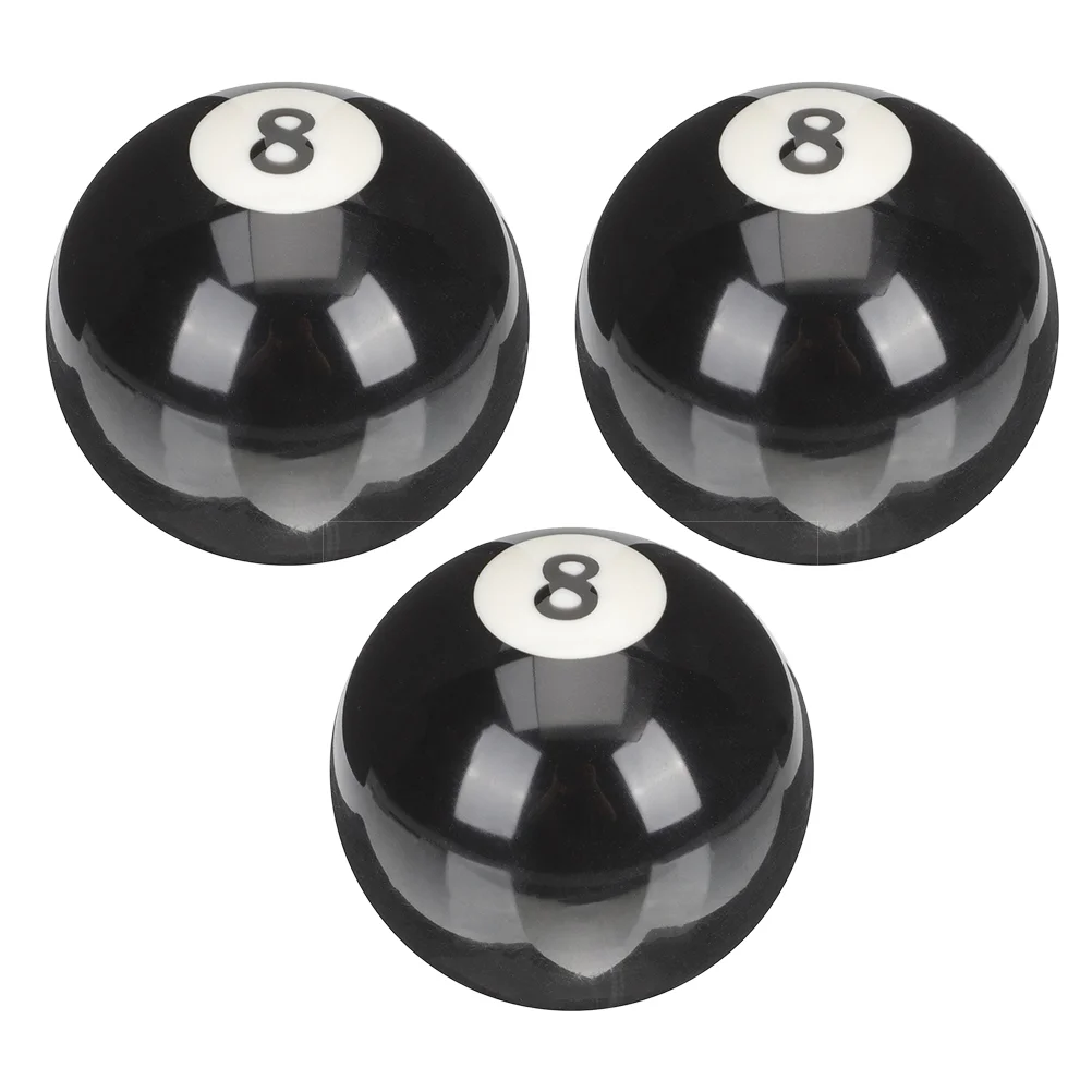 

3 Pcs Billiard Table Tennis Wear-resistant Ball Pool Cue Resin Replaceable Supply Household