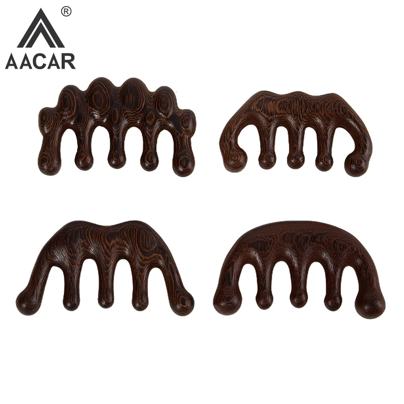 

Meridian Massage Comb Five-Tooth Handleless Wooden Point Acupuncture Head Comb Wide-Tooth Sandalwood Comb Massage Head
