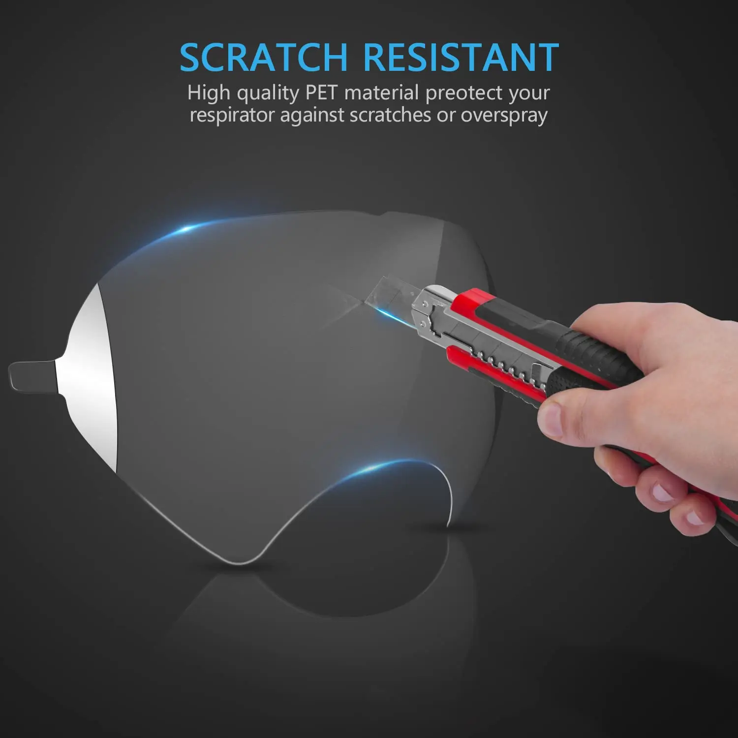 30Piece Removable Lens Cap Compatible with 3M 6885 for 6000 6700 6800 6900 Series Mask Cover