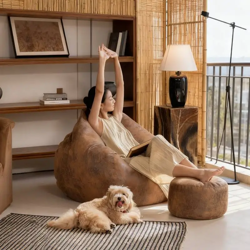 

Home Luxury Bean Bag Chair Designer Double Bedroom Armchair Bean Bag Chair Sleeper Frames Divano Letto Furniture Home