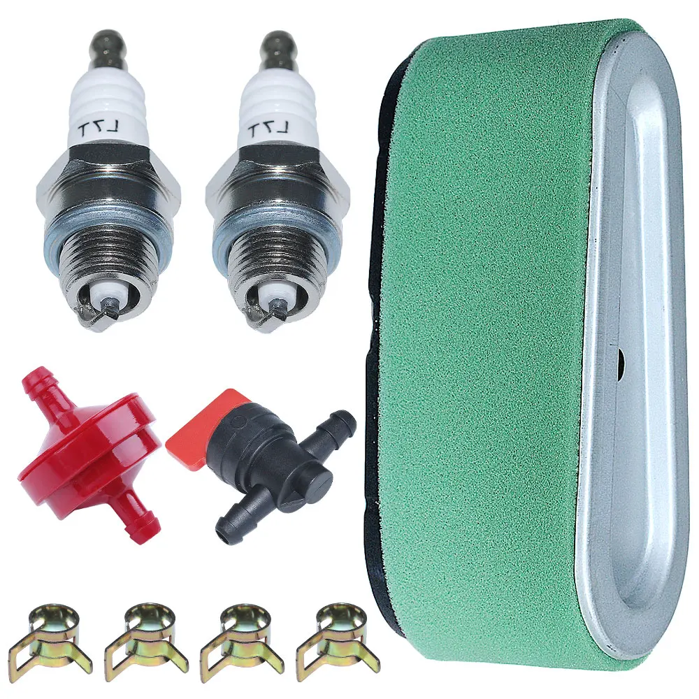 Air filter Pre filter For Tecumseh 640065A 640065 13Hp 13.5Hp 14Hp 15Hp  Shut off Valve Clamp Spark Plug Fuel Filter