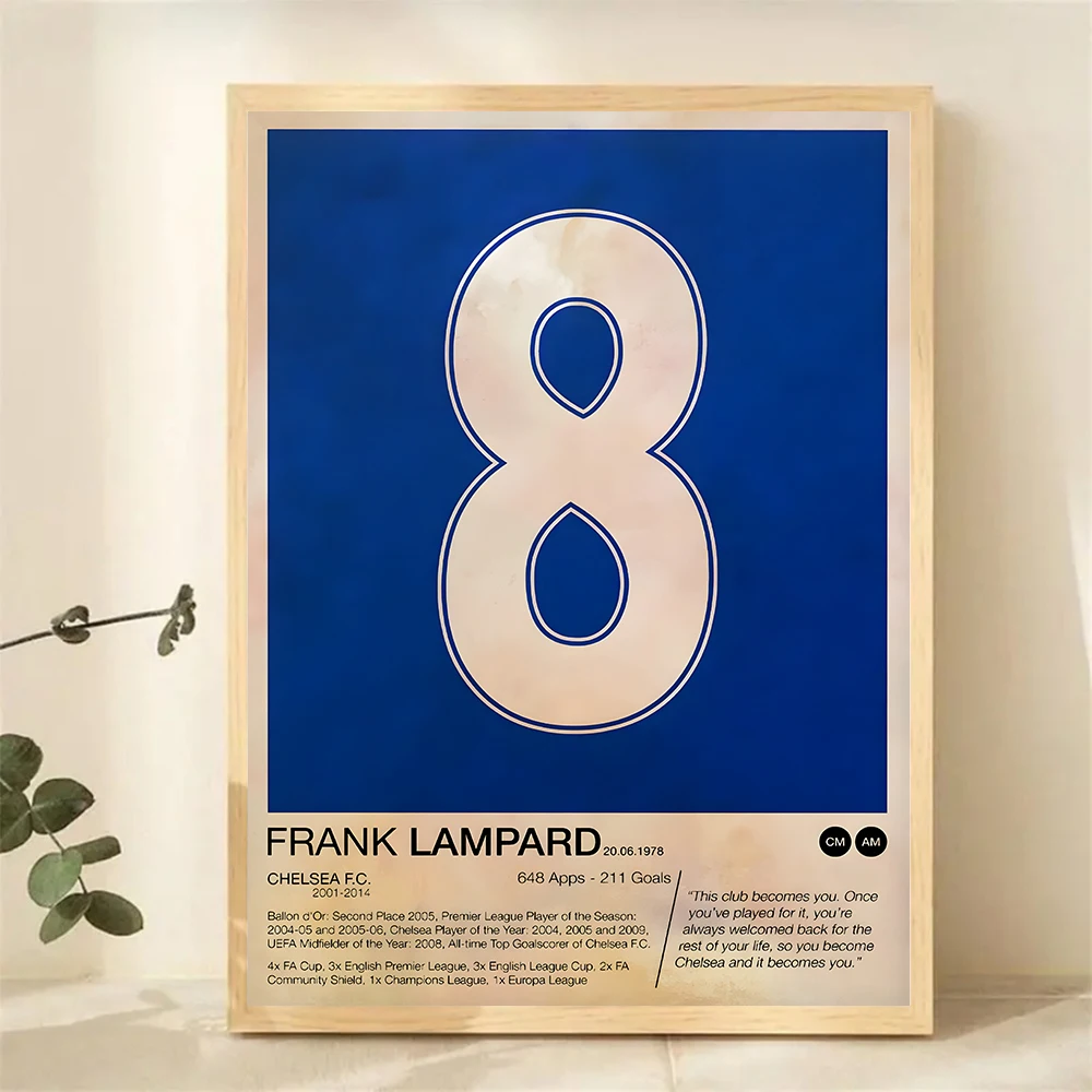Retro Famous Football Player Jersey Numbers Poster Picture Canvas Painting Soccer Sport Wall Art Home Decor Print Living Room - Image 4