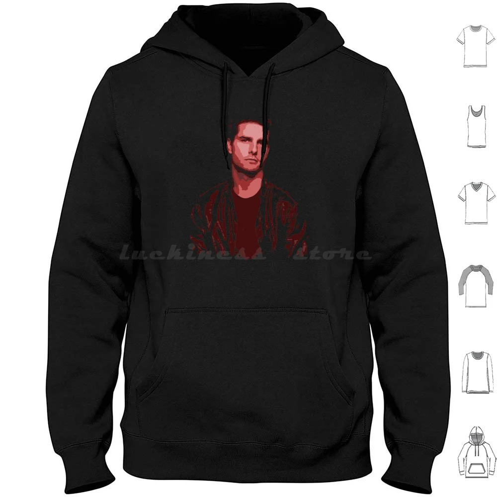 Tom Cruise Hoodies Long Sleeve Tom Cruise Film Cinema Movie Actor Mission Impossible Maverick Ethan Hunt Cool