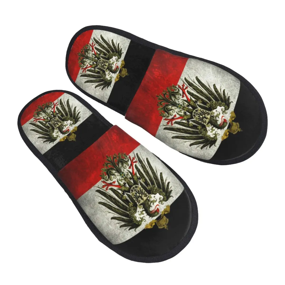 Custom German Empire Flag Germany Comfy Scuff Memory Foam Slippers Women Hotel House Shoes