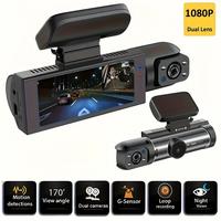 1080p FHD-compatible Dash Cam Recorder Dual-Lens Night Vision Driving Recorder Wireless Connection Reliable Car Driving Recorder