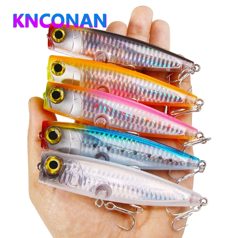 

KNCONAN 110mm 23g Topwater Bait Big Popper Lure Popper Fishing Lures Artificial Wobblers Carp Fishing For señuelo Bass pesca