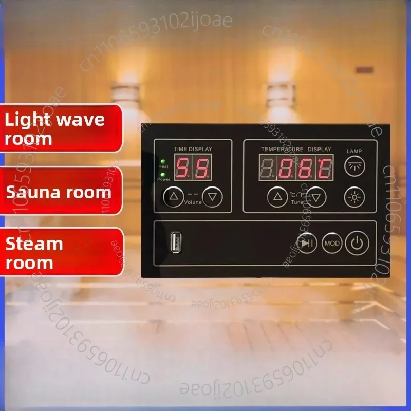 Sauna and Steam Room Thermostat Health Cabin and Light Therapy Room Controller High Power, 100V–240V Wide Voltage Range