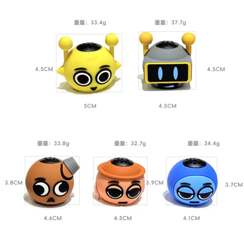 Cartoon Sprunki Anime Game Speaker Desktop Sound Decorations Expressive Wireless Speaker Soundbox Kawaii Christmas Gift Kids Toy