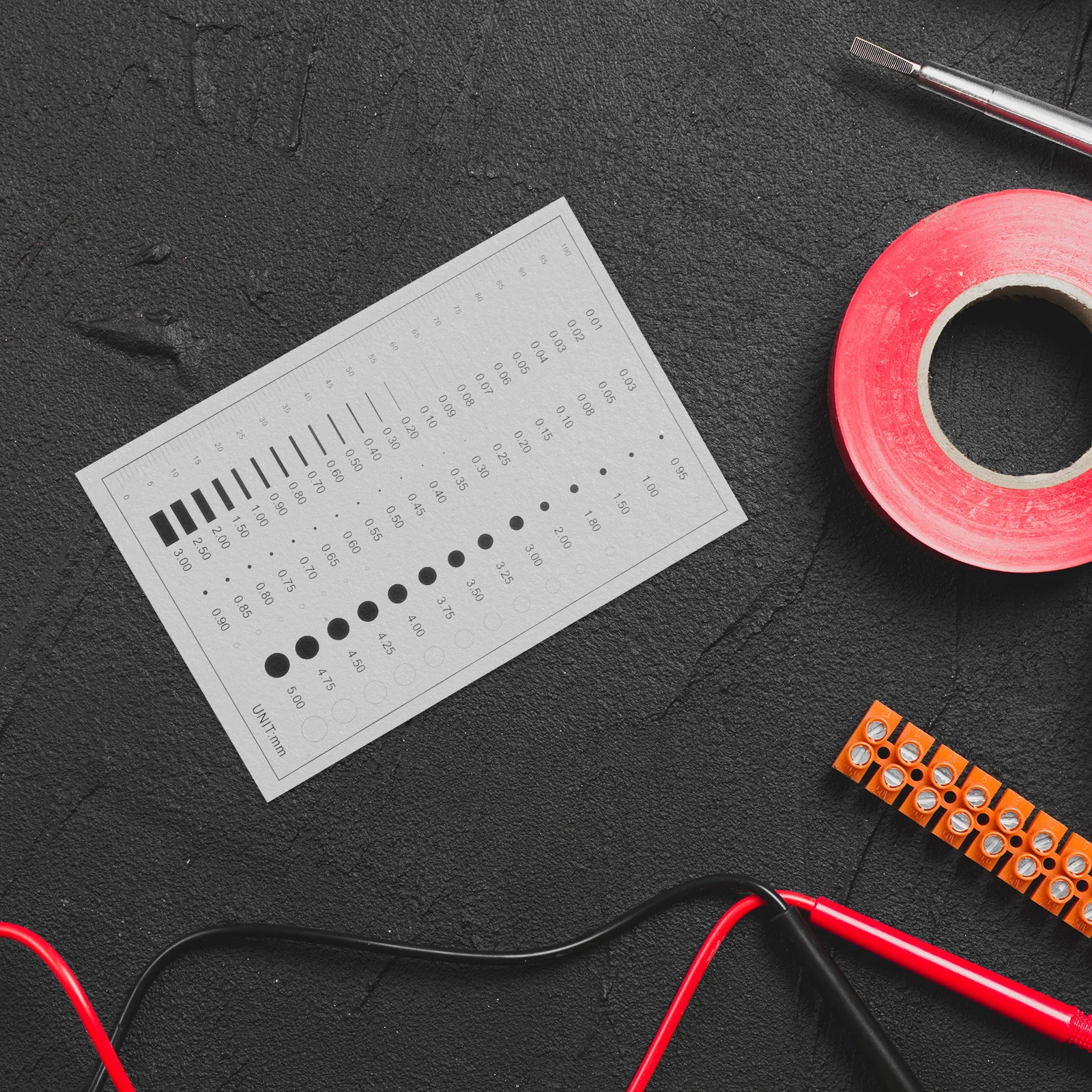 عالية الدقة كشف الخلل قياس خط عرض عيب أداة عيب مسطرة قياس أداة قياس الكراك الخدش #3