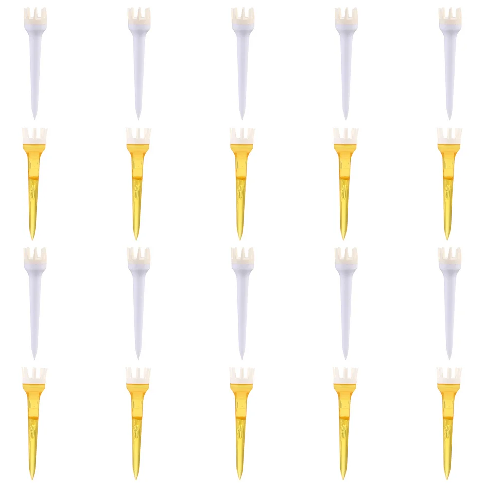 20 قطعة من تي شيرتات الكرة البلاستيكية لممارسة التدريب خفيفة الوزن المحمولة إكسسوارات الغولف حامل الكرة #1