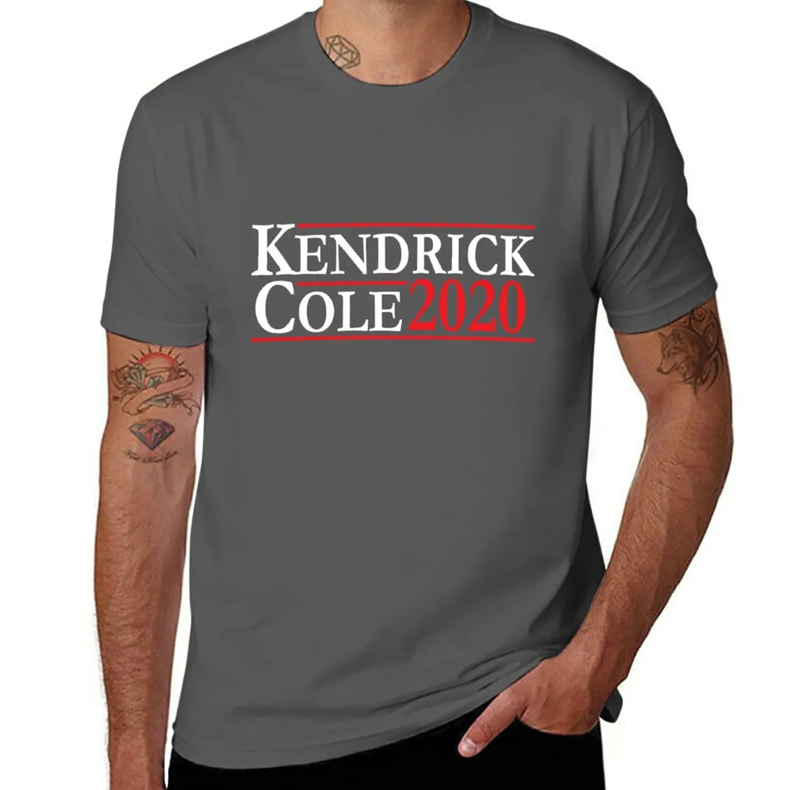 Kendrick & Cole For President T-Shirt vintage clothes customs Short sleeve tee quick-drying Men's cotton t-shirt