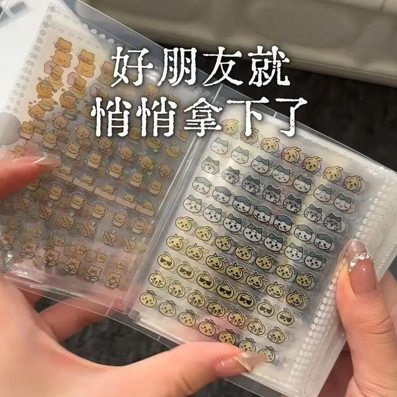 Hachiware Mini Deco Sticker 4000 Cute Usagi yiji Nail Art Mini Sticker Handbook Material Nail Decoration Small Pattern