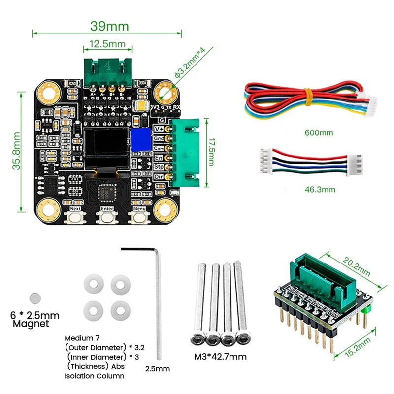 A34M-MKS SERVO42C PCBA Silnik Krokowy 32Bit ARM Serwo Zamknięta Pętla SMT32 Kontroler 17 Silników Serwo Do Akcesoriów Drukarki 3D Część