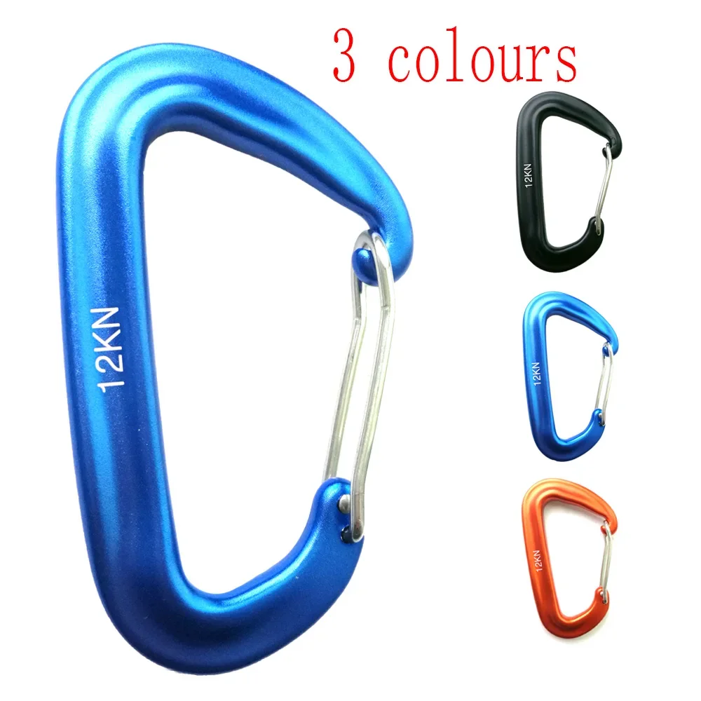 12KN Hängematte Hund Clip Sicherheit Karabiner Verschluss Outdoor Camping Wandern Haken Auto Locking Wiregate Balance