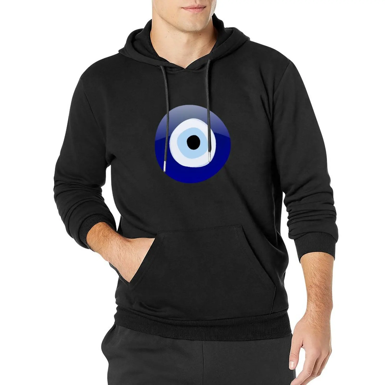 

Mediterranean Evil Eye Protection Pullover Hoodie male clothes autumn hoodie