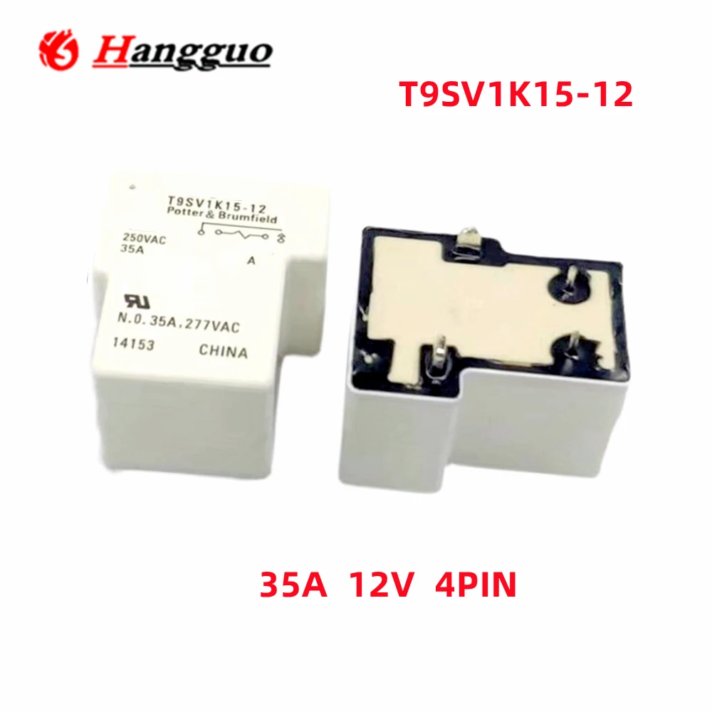 2PCS 5PCS/Lot Original T9SV1K15-12 12V 35A 4PIN 250VAC For Tyco Relay Solar photovoltaic water heater relay