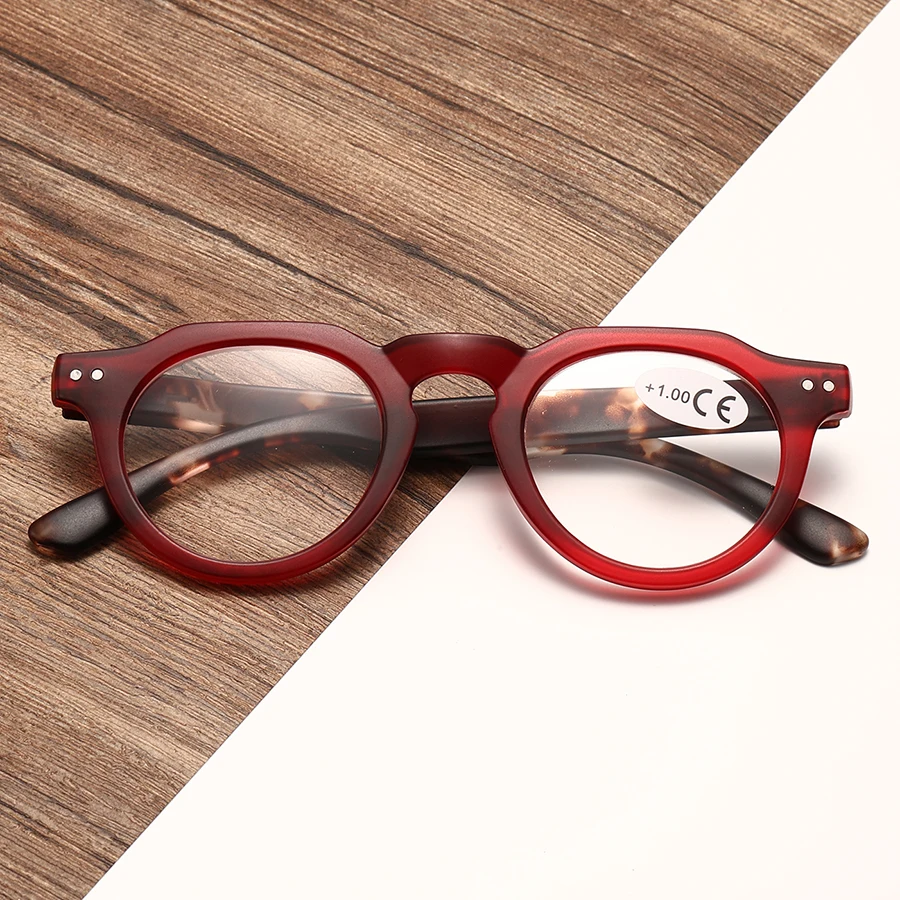 Retro-Runde Mode-Lesebrille für Damen und Herren, Vollrandbrille, geeignet für Männer und Frauen, ideal zum Lesen