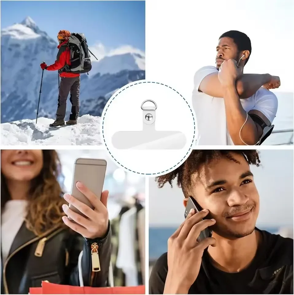 Transparent Universal Detachable Phone Lanyard Clips Card Wrist Cord Straps Patchs Tether Tabs for Samsung Iphone Huawei - view 6